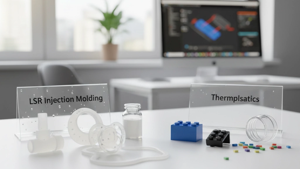Comparación entre moldeo por inyección de LSR y termoplásticos