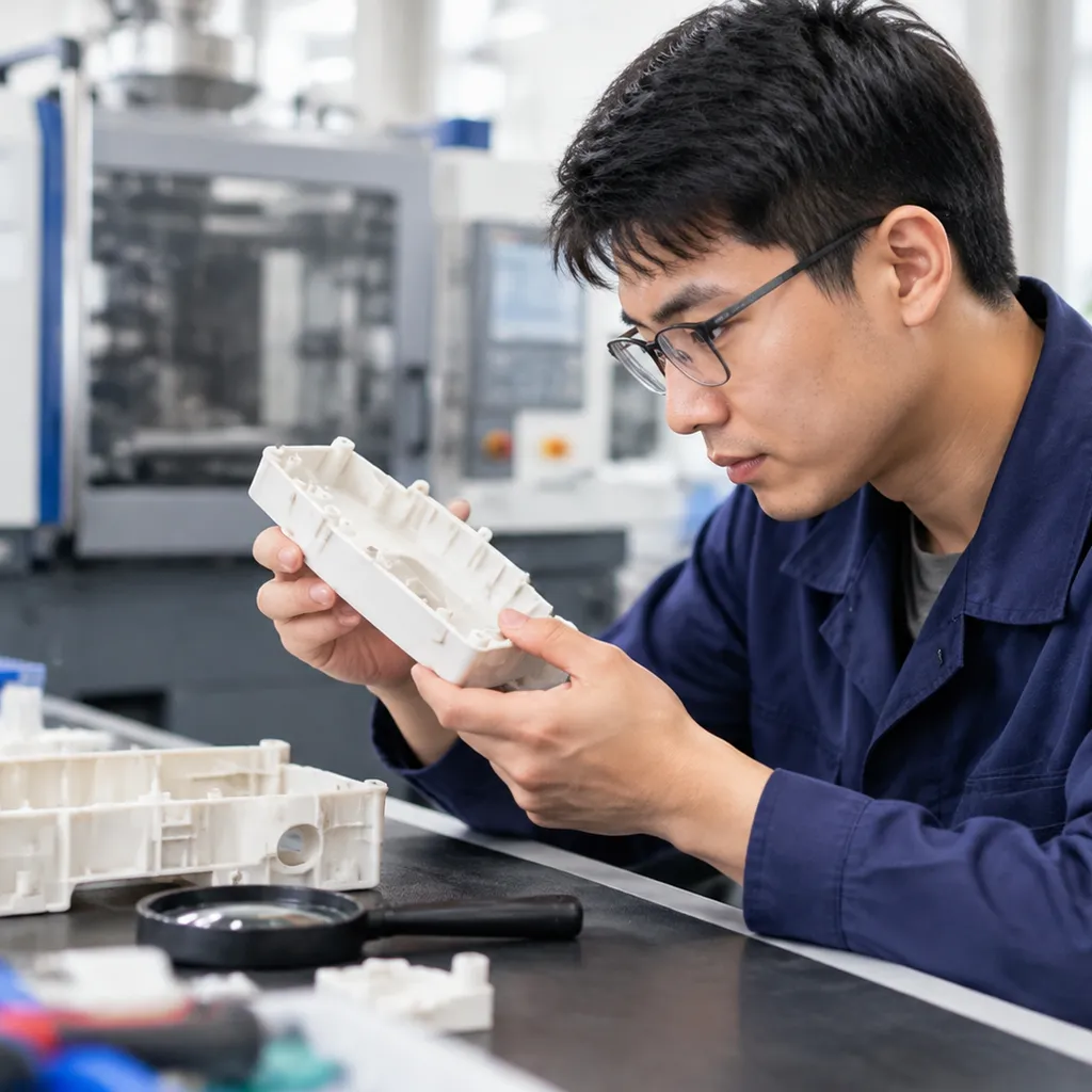 ABS+GF injection moulding defect troubleshooting